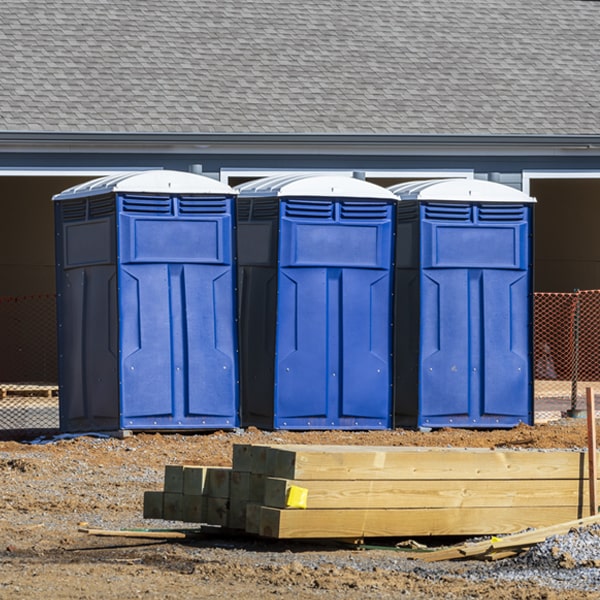 do you offer hand sanitizer dispensers inside the portable toilets in Clothier